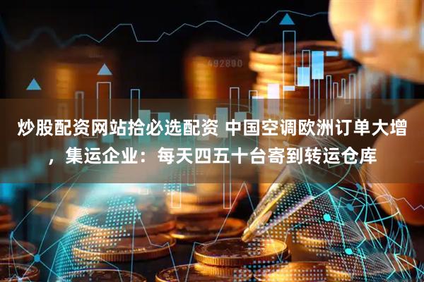 炒股配资网站拾必选配资 中国空调欧洲订单大增，集运企业：每天四五十台寄到转运仓库